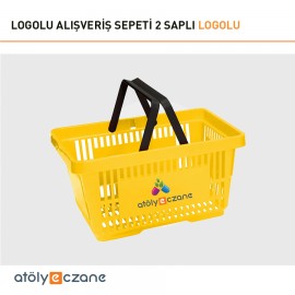 Logolu Alışveriş Sepeti 2 Saplı 20 Lt